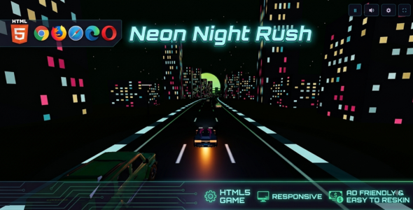 Neon Night Rush 3D