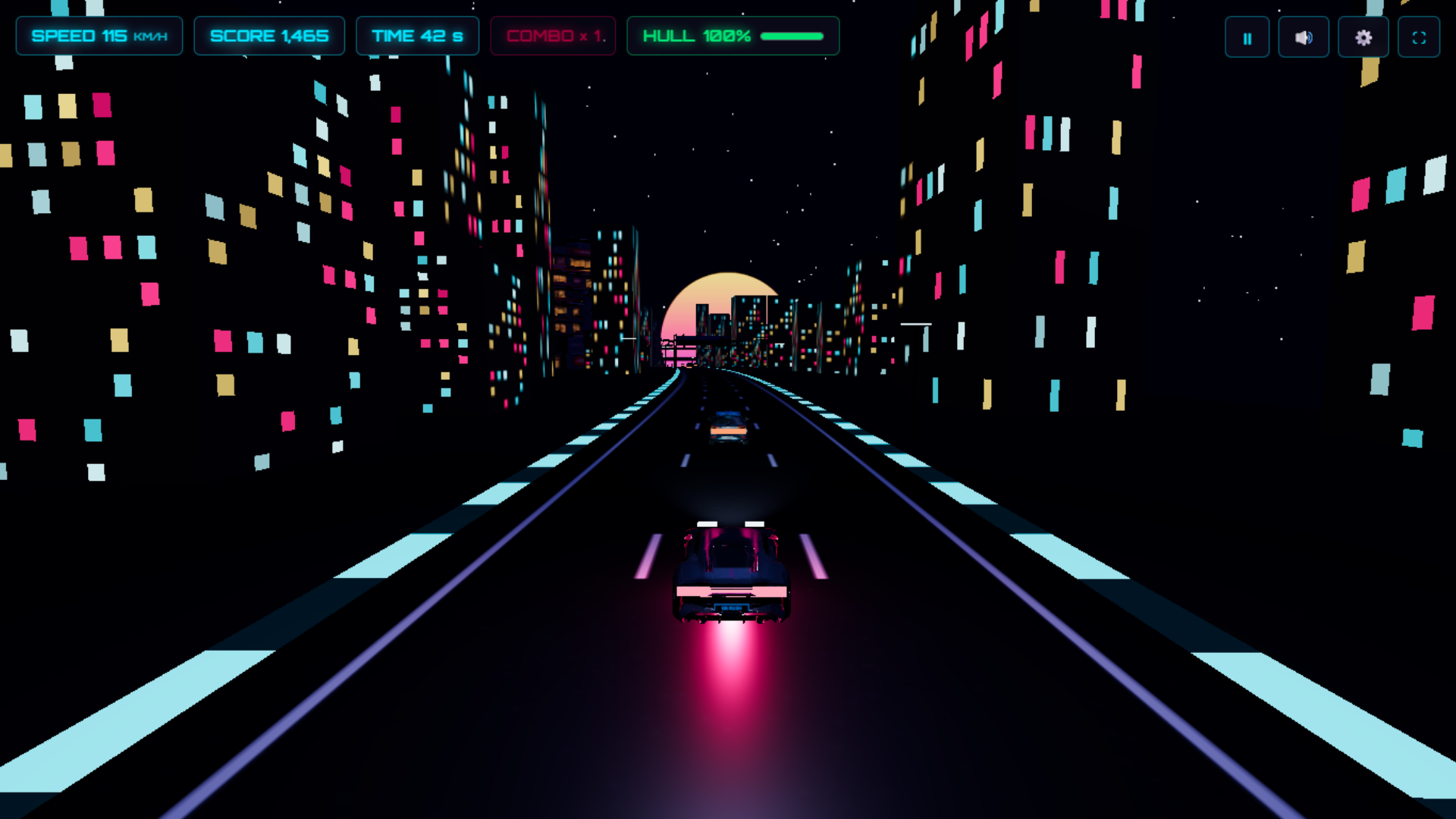 Neon Night Rush 3D