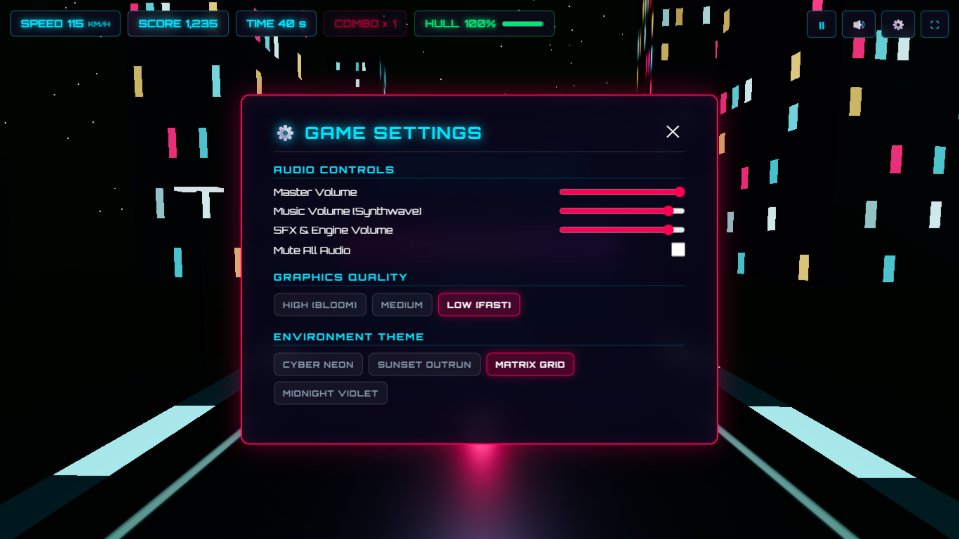Neon Night Rush 3D