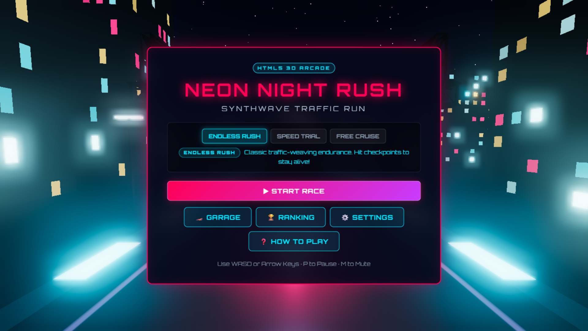 Neon Night Rush 3D
